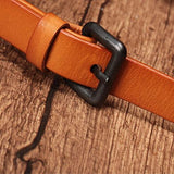 Stitching Leather Drawstring Bucket Bags - Annie Jewel