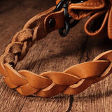 Stitching Leather Drawstring Bucket Bags - Annie Jewel