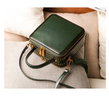 Structured Satchel Square Crossbody Satchel Bag - Annie Jewel