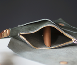 Handmade Leather Triangle Side Bag