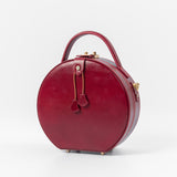 Round Leather Purse Circle Bags - Annie Jewel