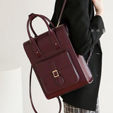 Womens Genunie Leaher Convertible Backpack