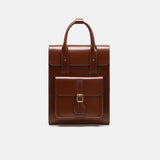 Brown leather backpack bags for women