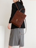 Womens Genunie Leaher Convertible Backpack