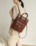 Womens Genunie Leaher Convertible Backpack