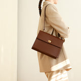 Leather Chic Satchel Shoulder Bag For Women