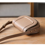 Leather Small Saddle Crossbody Bags For Women