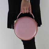 Small Round Leather Purse Circle Bag - Annie Jewel