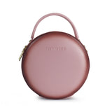 Leather Canteen Round Shoulder Bags - Annie Jewel