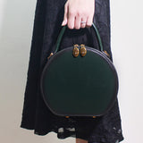 Leather Circle Round Shouler Bags - Annie Jewel