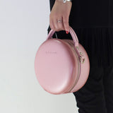 Small Round Leather Purse Circle Bag - Annie Jewel