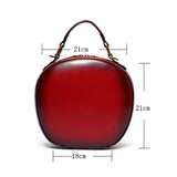 leather bag round round leather crossbody bag