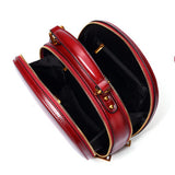 Round Leather Purse Circle Cross Body Bag - Annie Jewel