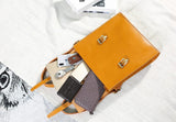 Handmade Personalized Leather Satchel 13" Structured Backpack Book Bag Purse - Annie Jewel