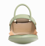 genuine Leather round Handbag