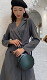 Round Leather Circle Crossbody Bags Purses - Annie Jewel