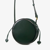 Round Leather Circle Crossbody Bags Purses - Annie Jewel