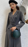 Round Leather Circle Crossbody Bags Purses - Annie Jewel