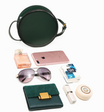 Round Leather Circle Crossbody Bags Purses - Annie Jewel