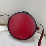 Round Leather Circle Crossbody Bags Purses - Annie Jewel