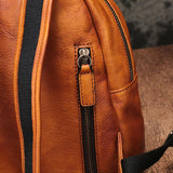 Vintage Leather Purse Cute 13" Backpacks Shoulder Travel Bags - Annie Jewel