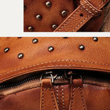 Small Leather Rivet Backpack Bag - Annie Jewel