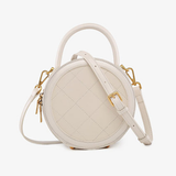White Round Circle Shoulder Bags - Annie Jewel