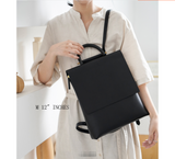 black real leather backpack womens black backpack for work