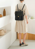 ladies leather rucksack genuine leather satchel backpack