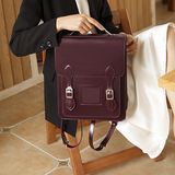 Women's Satchel Backpack Vertical Leather Satchel Backpack