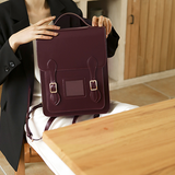 Women's Satchel Backpack Vertical Leather Satchel Backpack
