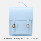 Women's Satchel Backpack Vertical Leather Satchel Backpack