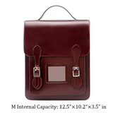 Women's Satchel Backpack Vertical Leather Satchel Backpack