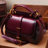 burgundy satchel bag purse burgundy handbags leather Women's Satchel