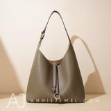 gray Leather Hobo Shoulder Bag Slouchy Leather Hobo Bag Womens 