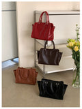 Genuine Leather Bags For Women Genuine Leather Tote Burgundy Leather Crossbody Bag - Annie Jewel