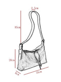 Zipper Medium Hobo Bag Soft Leather Hobo Purse Hobo Women's Bags 