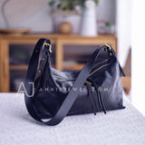 Zipper Medium Hobo Bag black leather hobo bag Hobo Women's Bags 