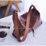 Zipper Medium Hobo Bag Soft Leather Hobo Purse Hobo Women's Bags 