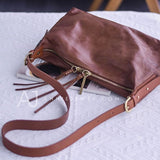 Zipper Medium Hobo Bag Soft Leather Hobo Purse Hobo Women's Bags 