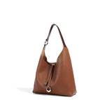 brown Leather Hobo Shoulder Bag Slouchy Leather Hobo Bag Womens 