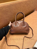 Dome Leather Crossbody Bag Dome Shaped Leather Bag Genuine Leather Dome Bag Womens - Annie Jewel