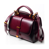 burgundy handbags leather burgundy handbags Women's Satchel