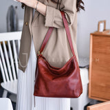 Women's Leather Hobo Bags red leather hobo bag Best Hobo Bags