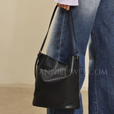 black leather bucket bag Black Leather Hobo Bags Black Leather Hobo Shoulder Bag Womens