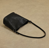 black leather bucket bag Black Leather Bag Hobo Black Leather Hobo Shoulder Bag Womens