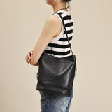 black leather bucket bag Black Leather Bag Hobo Black Leather Hobo Shoulder Bag Womens