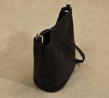 black leather bucket bag Black Leather Bag Hobo Black Leather Hobo Shoulder Bag Womens