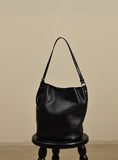 black leather bucket bag Black Leather Bag Hobo Black Leather Hobo Shoulder Bag Womens