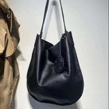 Black Leather Hobo Black Slouchy Purse Black Hobo Crossbody Bag Womens